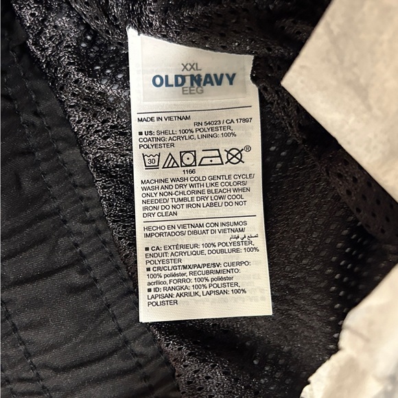 Old Navy Men's Swim Trunks, 7-inch, Black - Size XXL (BRAND NEW WITH TAG) - Picture 5 of 6